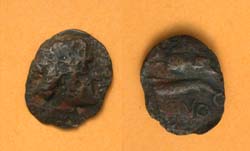 Olbia, Sarmatia city issue, Eagle on Dolphin 400-370 BC